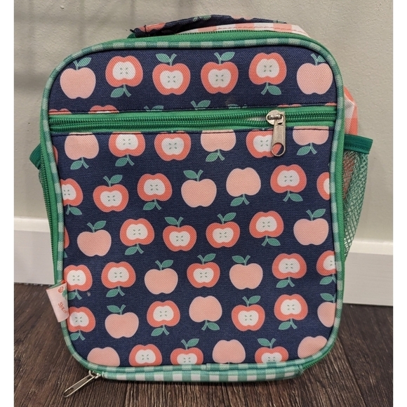 Shrimp and Grits Apple and Gingham Print Lunch bag One Size - Picture 1 of 9